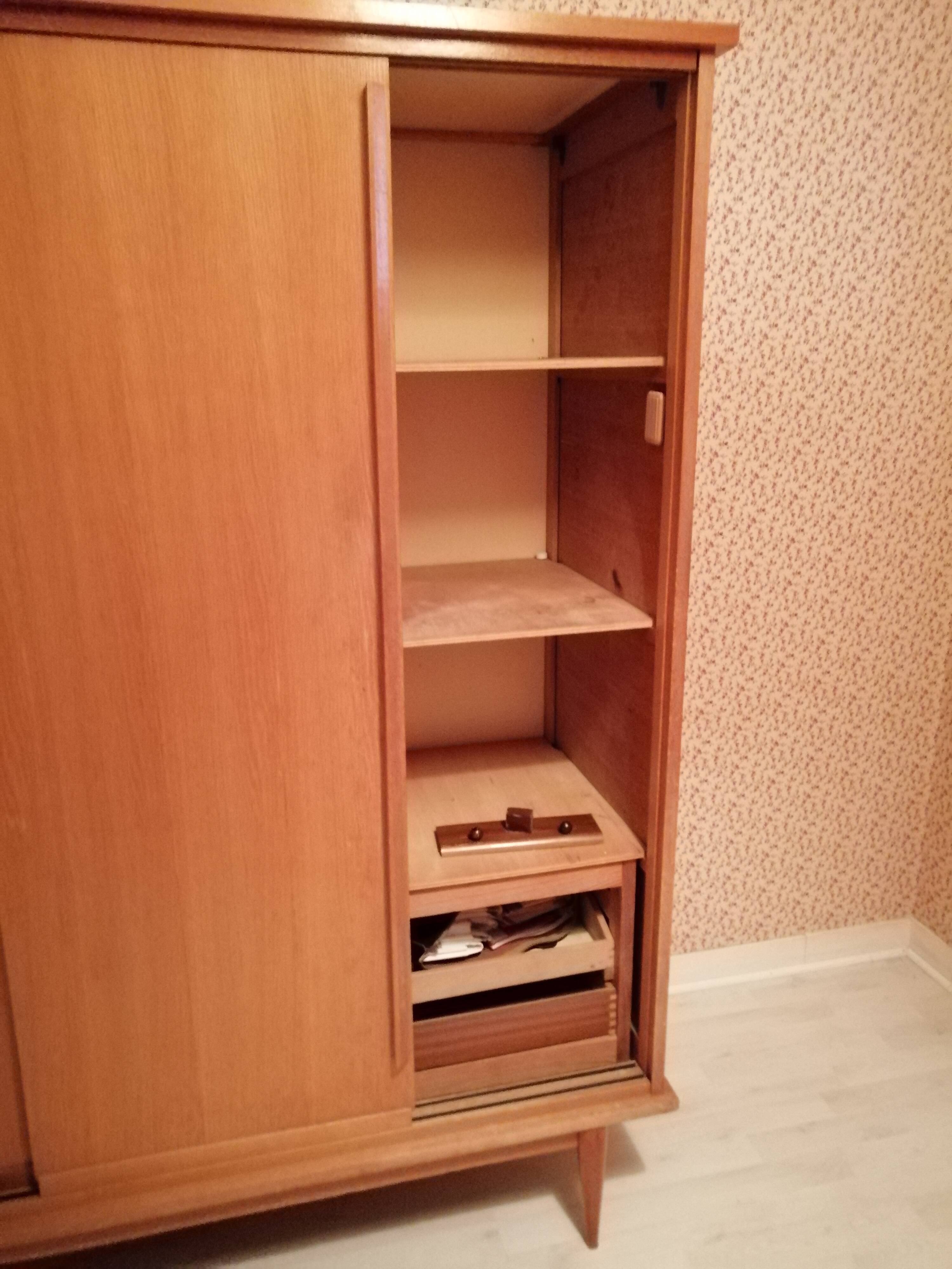 Vintage cabinet foot compass