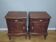 Pair of mahogany bedside tables