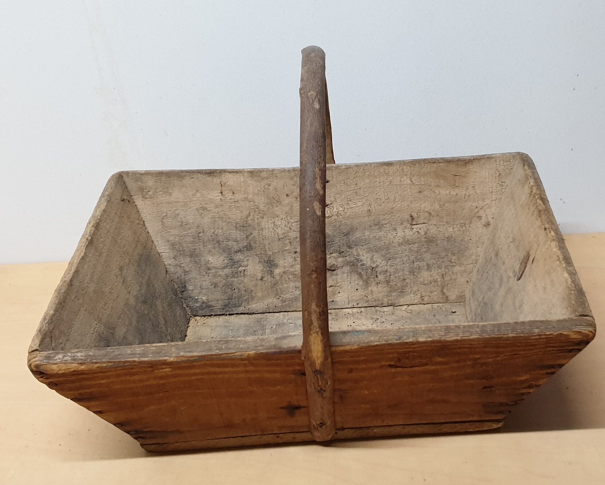 Trio of old gardener baskets
