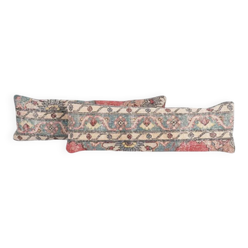 Lot de 2 housses de coussin turque vintage 30x89 cm
