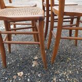 4 caned chairs from the 50s