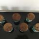 6 vallauris ceramic pots