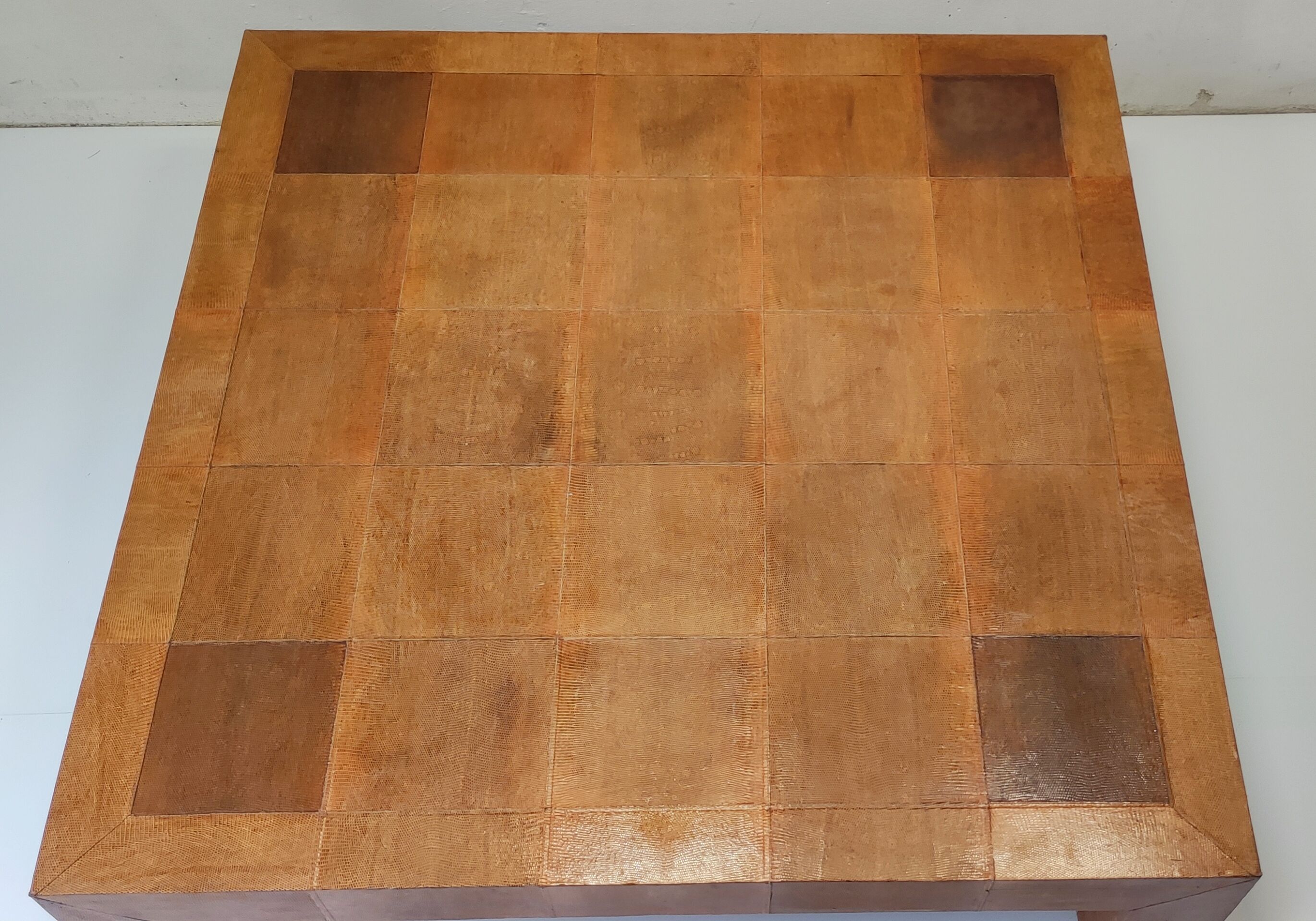 Leather coffee table 70s