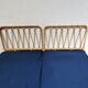 Pair of vintage rattan headboards