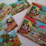 Jouet Cube en bois Picsou et Mickey