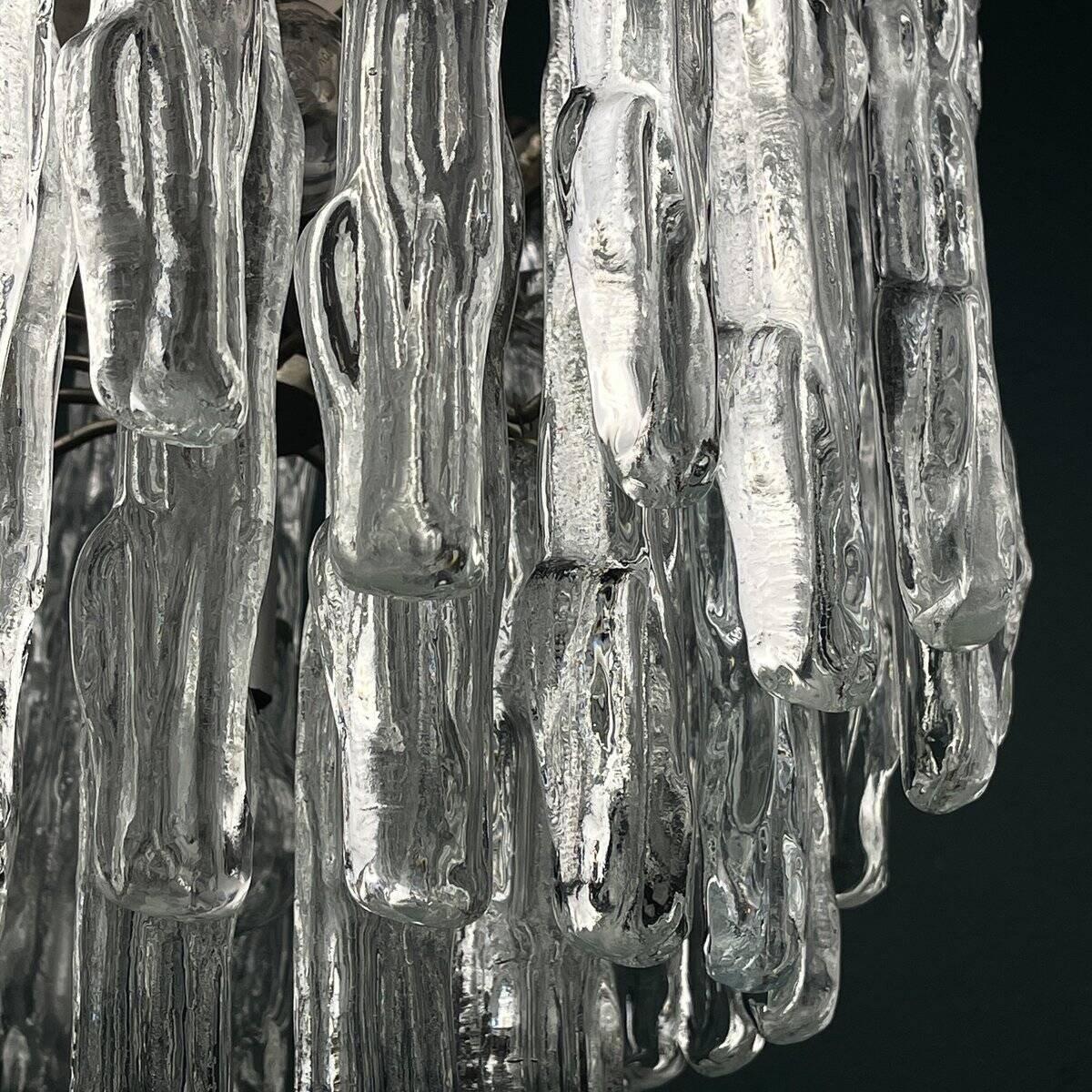 Murano glass chandelier attributed to J. Kalmar, Austria, 1960s.