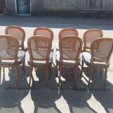 Set of 8 Louis XV style chairs