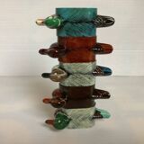 Five duck napkin rings