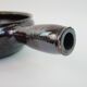 Ebony enameled ceramic fondue pot signed André Martin Vallauris 1950s