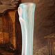 Murano blown glass vase, snake