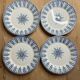 Lot de 4 assiettes plates GIEN Annam