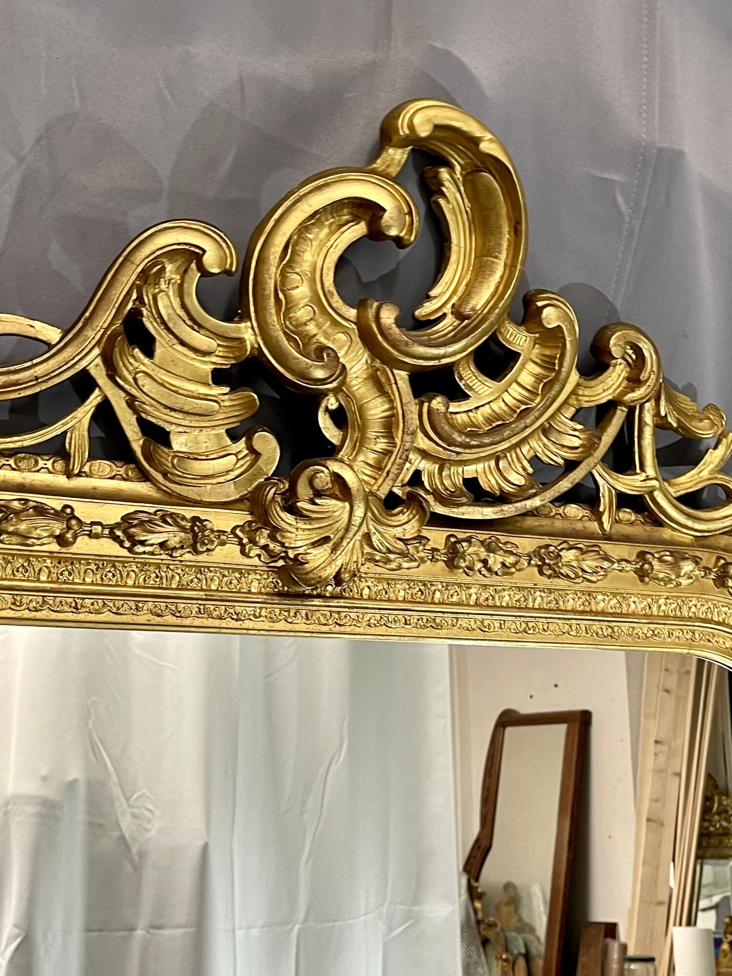Miroir 178 x109 époque XIXè, Napoléon III