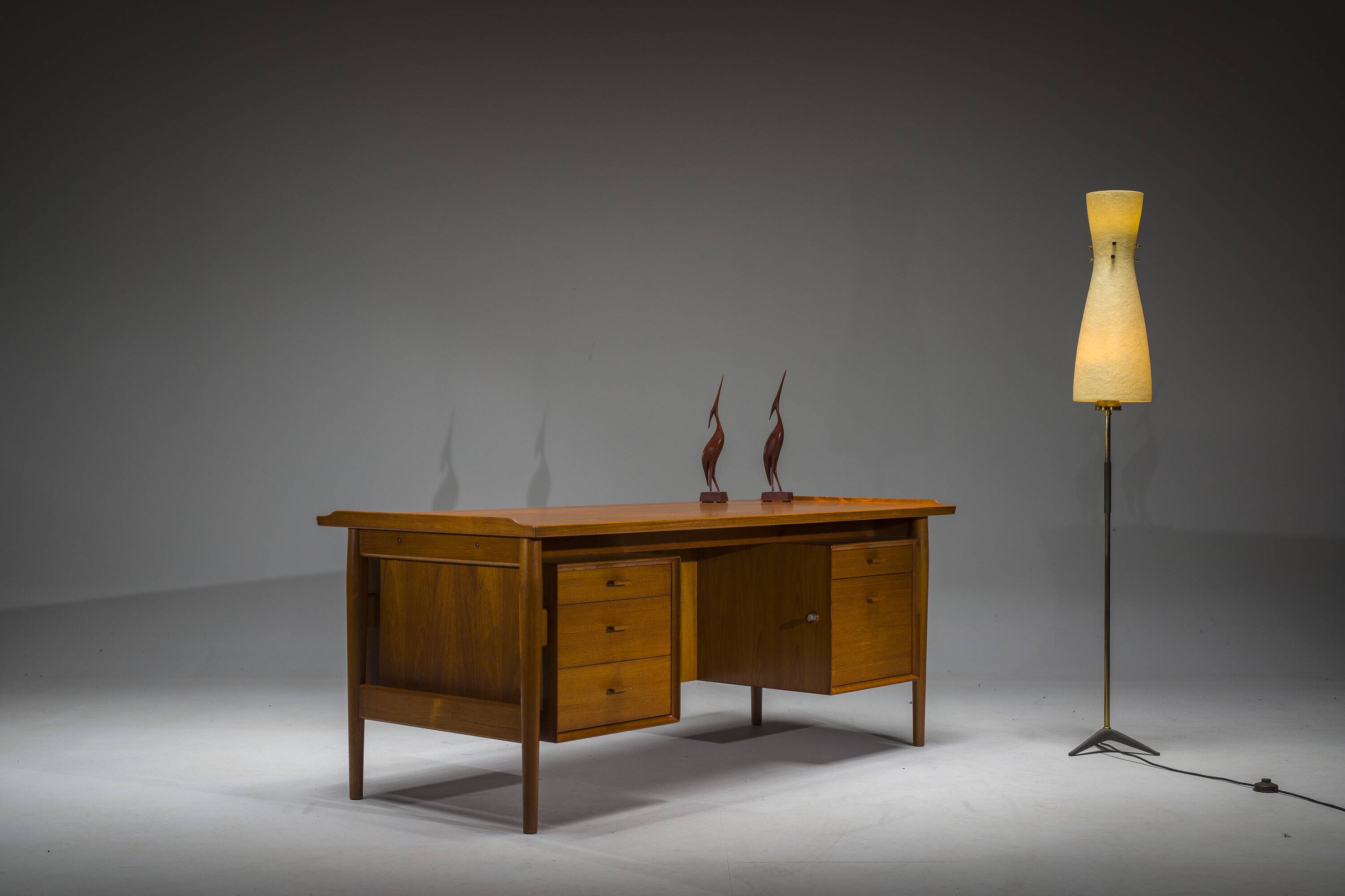 Model 207 Desk in Teak by Arne Vodder for Sibast, 1960s