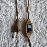 Pretty old brass candlestick type lamp