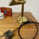 Antique brass notary lamp