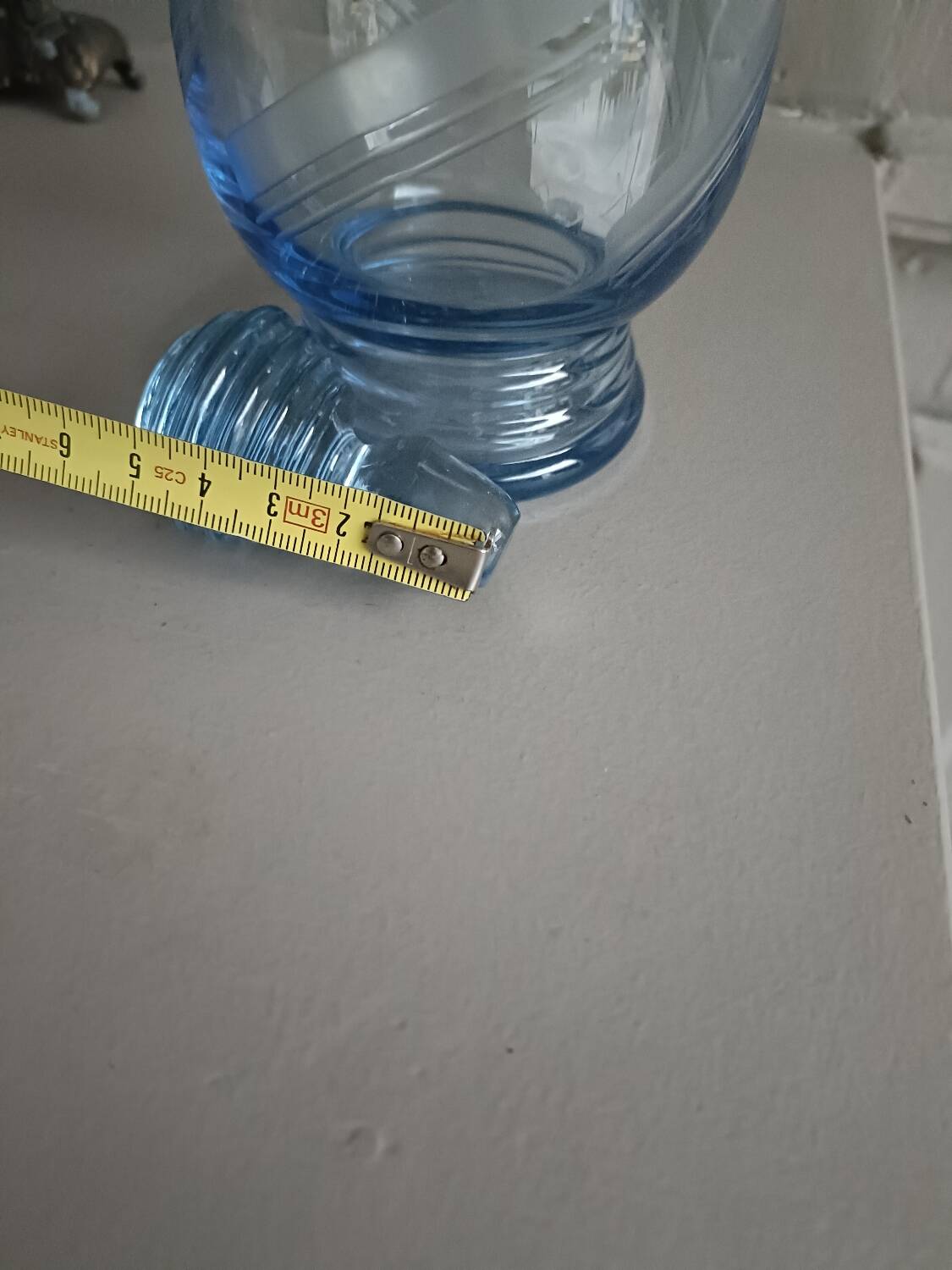 Carafe bleue Art Déco