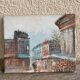 Oil painting of a Parisian scene.