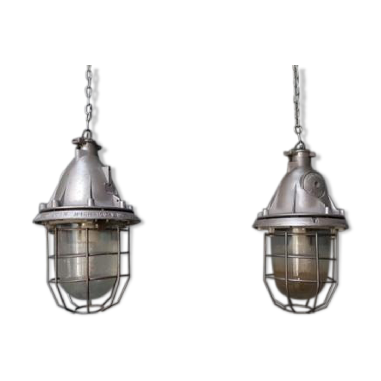 Old factory lamps
