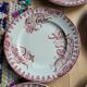 Lot de 5 assiettes plates Terre de fer Ste Amandinoise Iris
