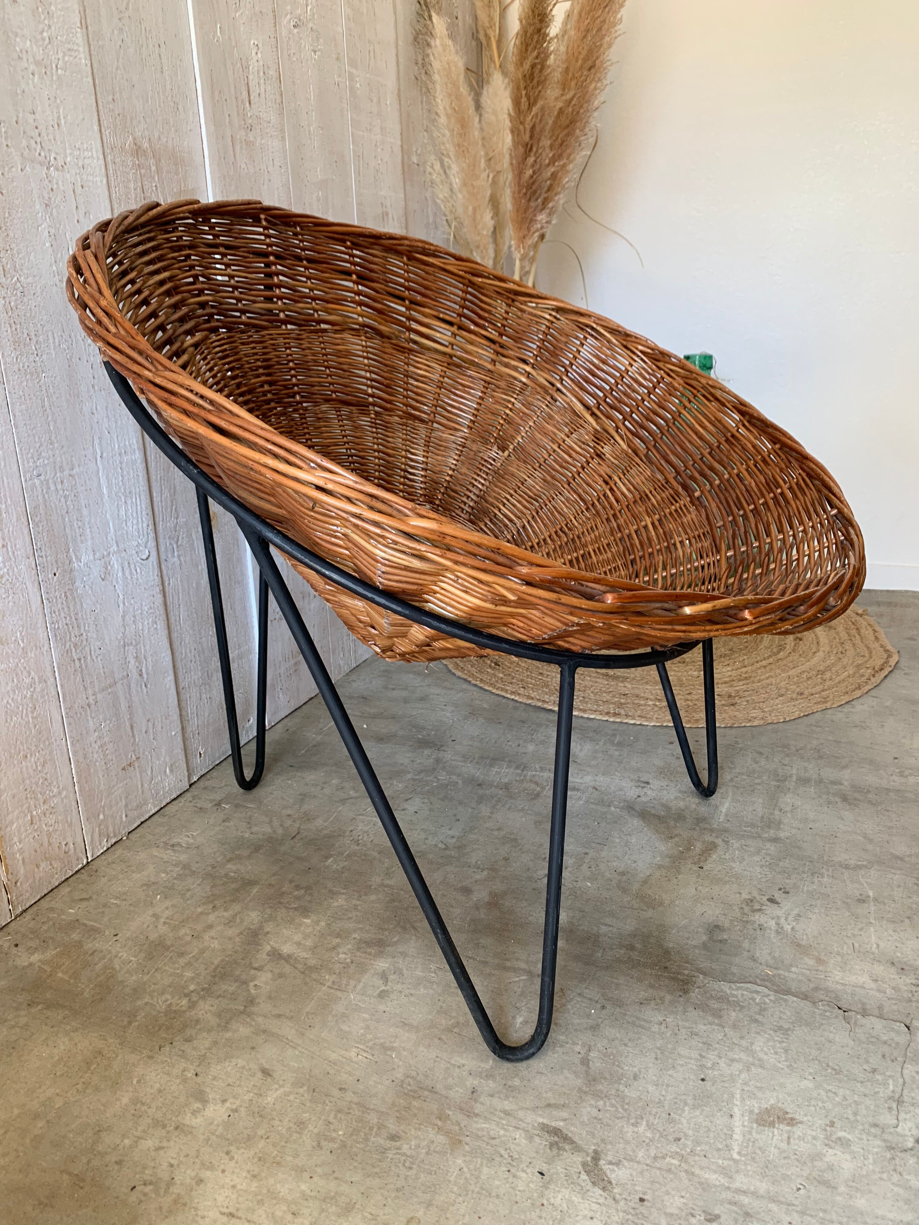 Pair of armchairs "baskets"