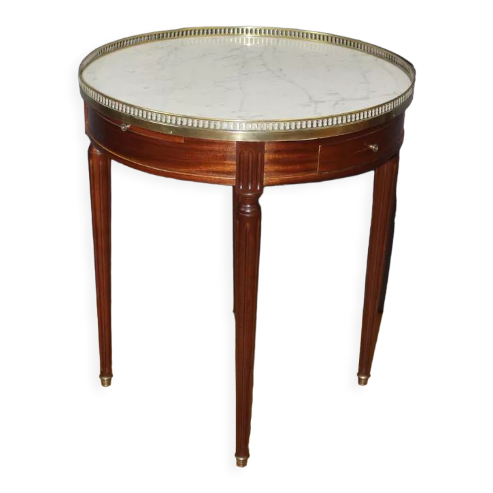 Louis XVI style mahogany hot water bottle table circa 1920