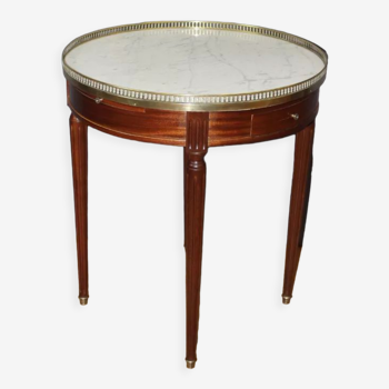 Table bouillotte de style Louis XVI en acajou vers 1920