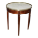 Table bouillotte de style Louis XVI en acajou vers 1920