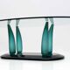 Vintage Italian Murano Glass Coffee Table by Seguso, 1989