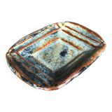 Vide-poche modernist bowl in glazed porcelain stoneware