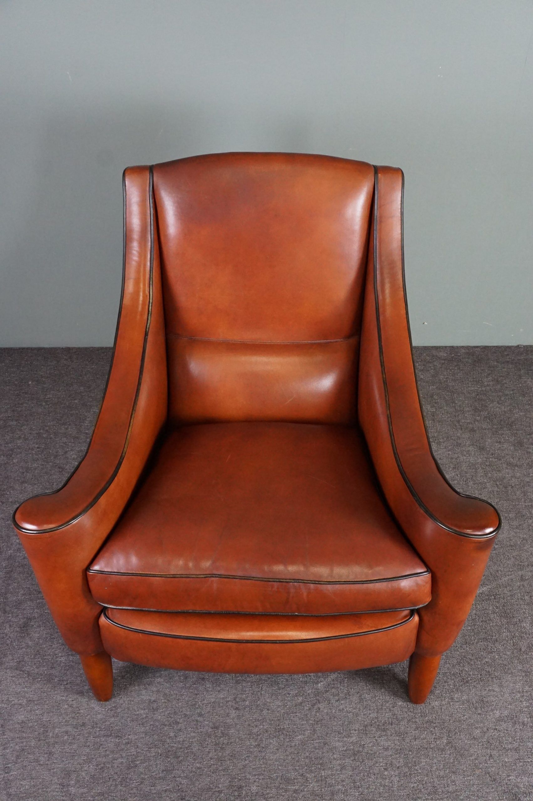 Design leather armchair