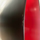 Set of 2 black and red metal lamps, loft style