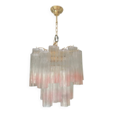 Venini-Style Murano Glass Tronchi Chandelier
