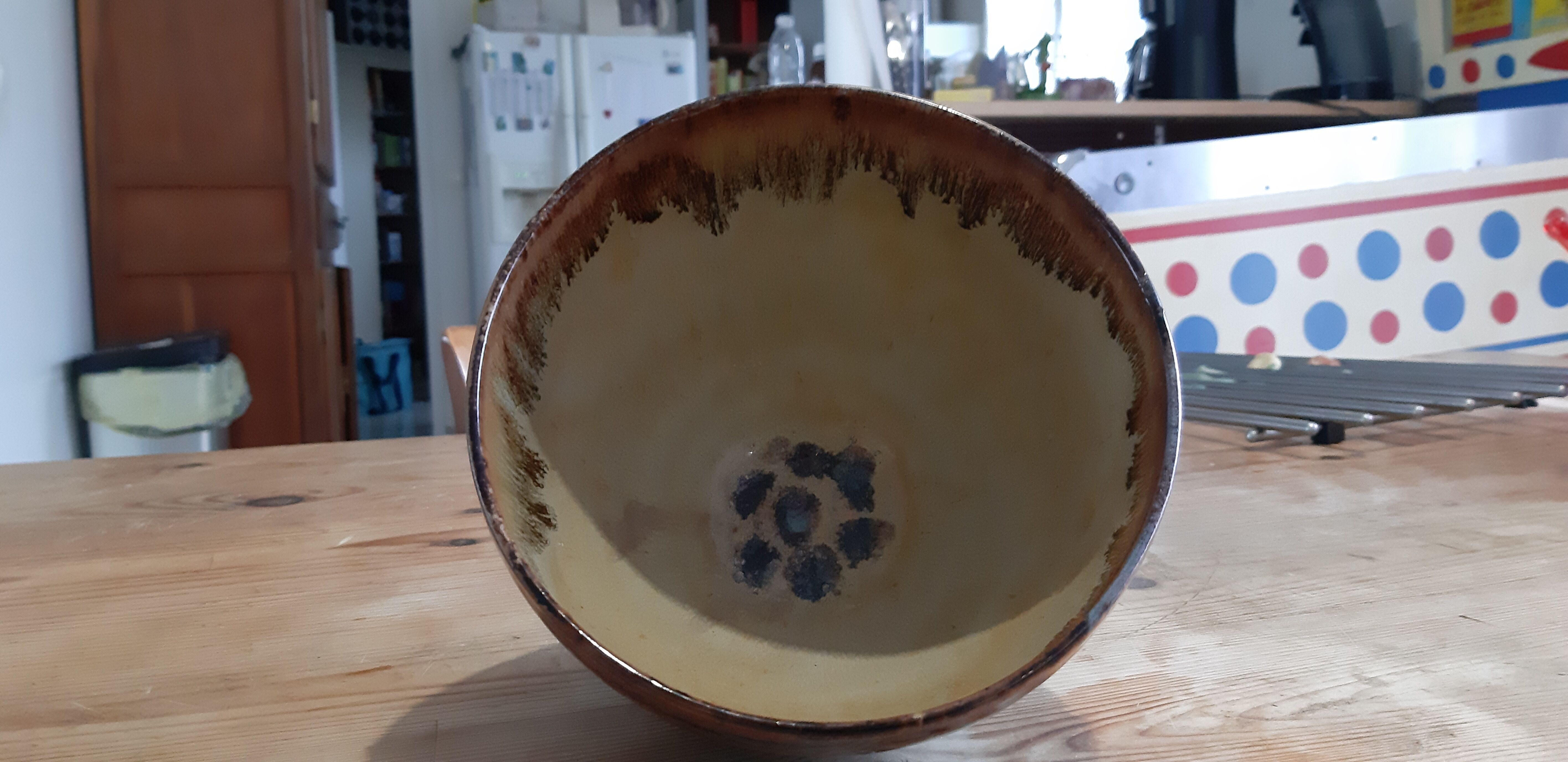 Bowl in glazed sandstone Arc Terres Bergerac