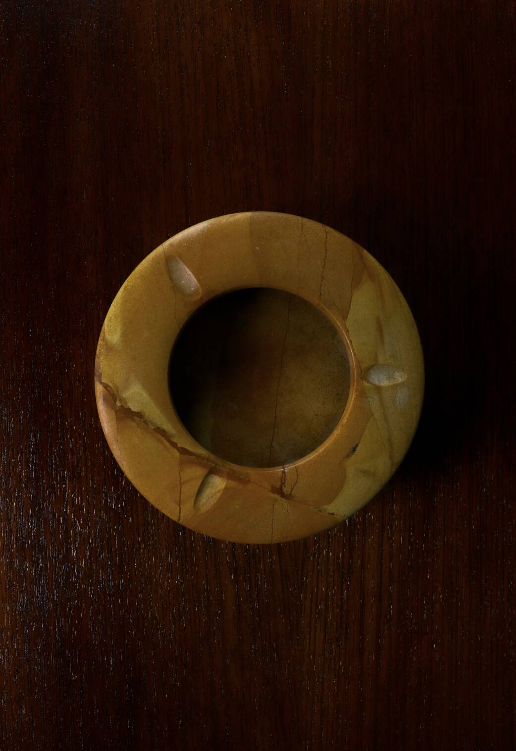 Cendrier vide-poche en pierre naturel onyx vintage