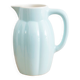 Sky blue earthenware pitcher, 1950s