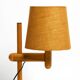 1960s Temde table lamp made of oak wood and with height-adjustable shade