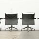 Postmodern swivel chairs model AC2 in leather by Antonio Cittero for Vitra, 1990s, set of 4.
