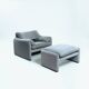 Fauteuil et ottoman Maralunga Vico Magistretti par Cassina, 1990
