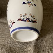Vase céramique décor fleurs