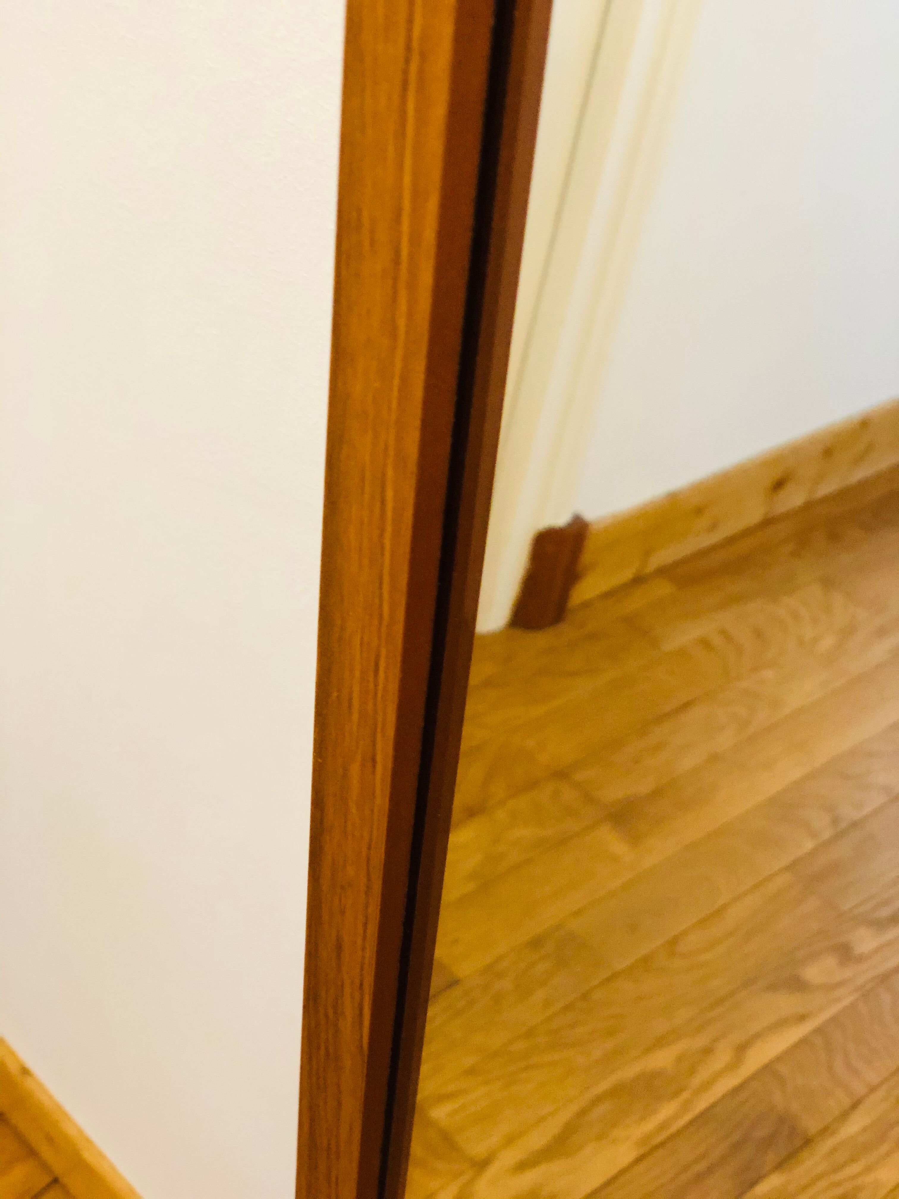 Scandinavian teak mirror 112 cm x 46 cm
