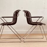Set of 4 Penelope chairs by Charles Pollock for Castelli