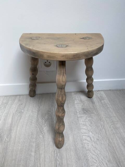 Small solid wood stool