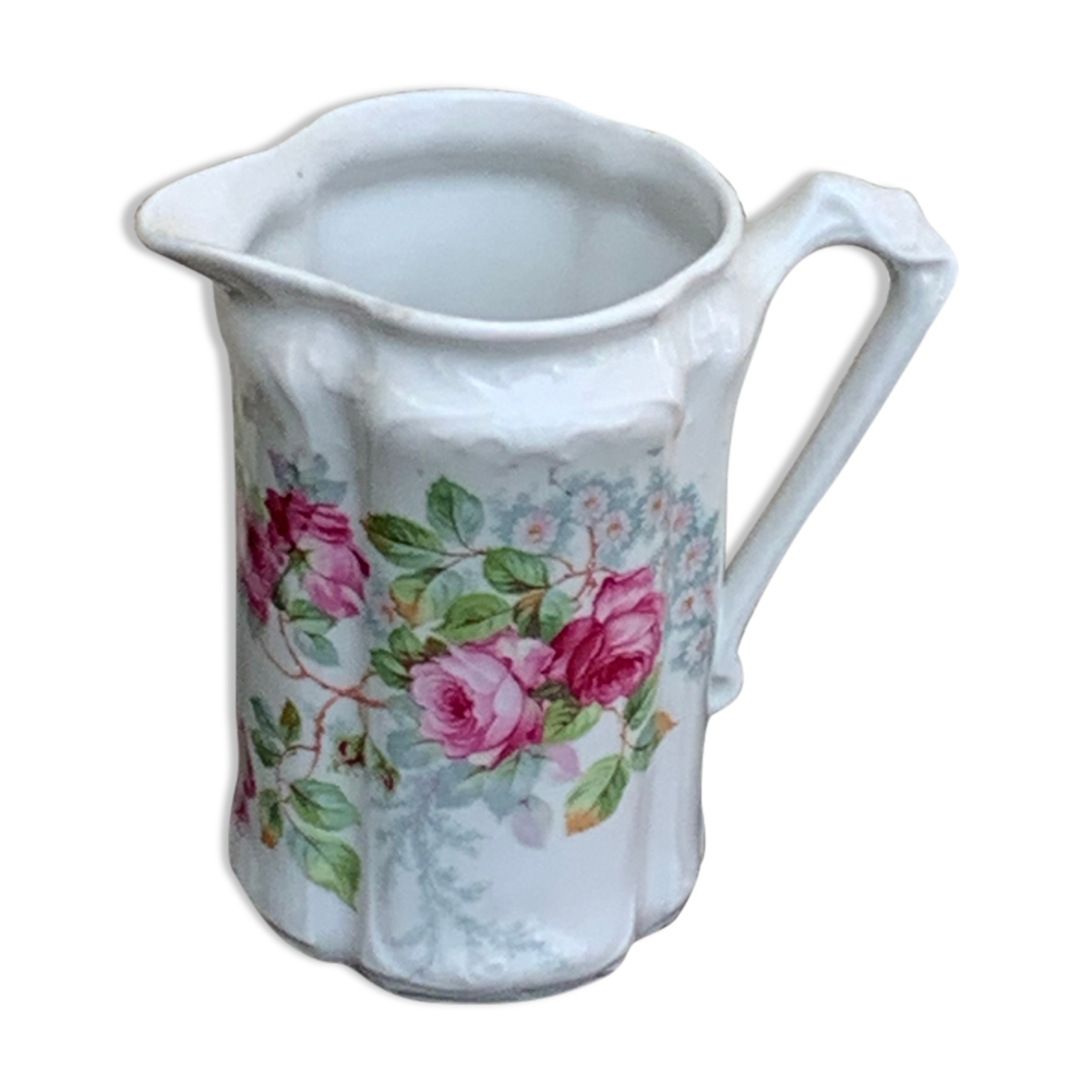 Porcelain milk pot pattern of ancient roses