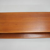 1960s teak floating wall shelf, denmark