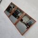 Mid-Century Oak Dutch Mirrors 67x92cm
