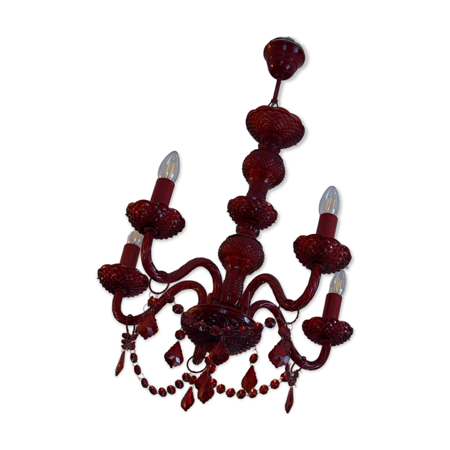 Lustre baroque inspiration Murano