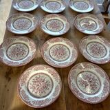 14 assiettes plates anciennes anglaises