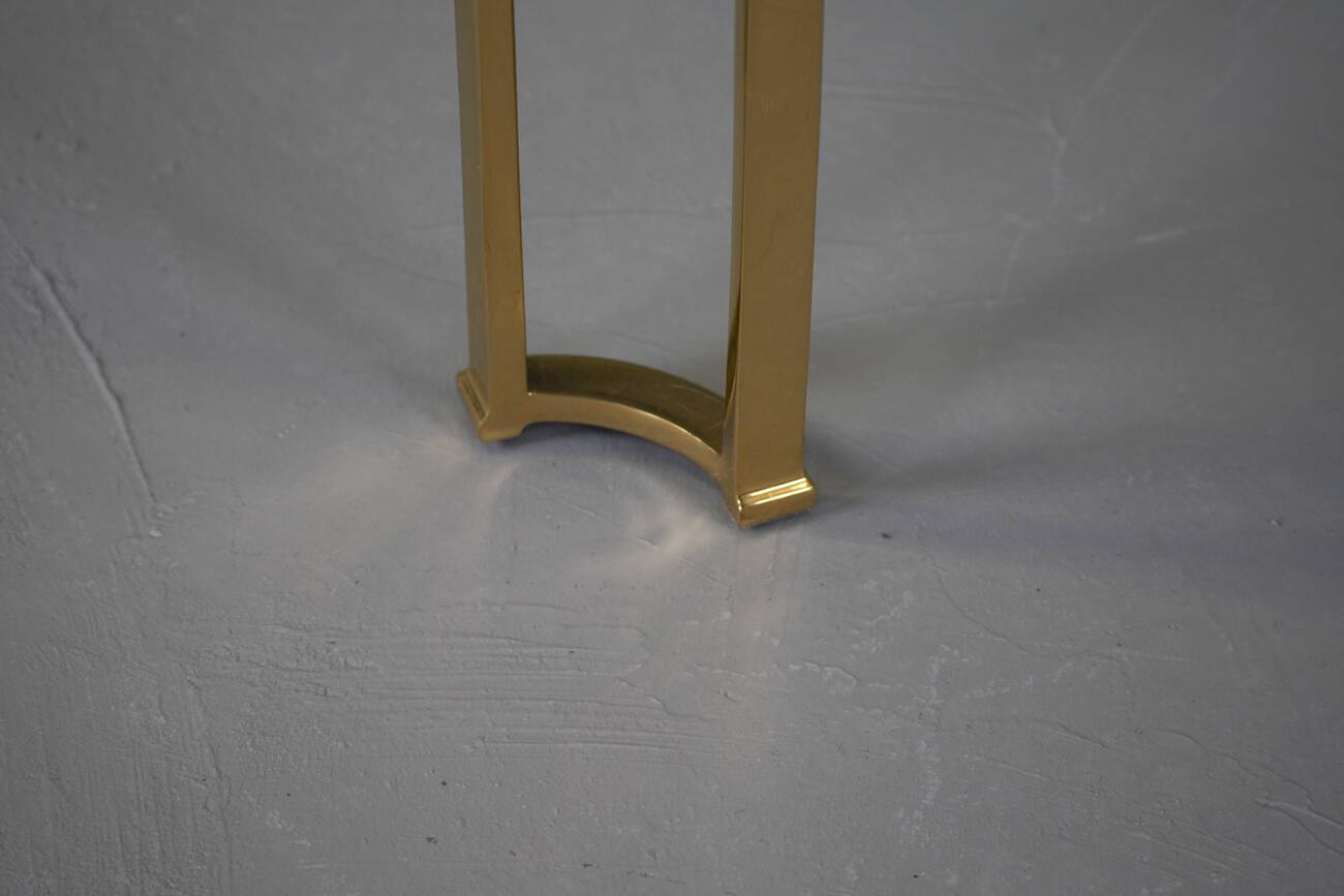 Vintage bronze and glass large coffee table by Peter Ghyczy, Germany 1970s