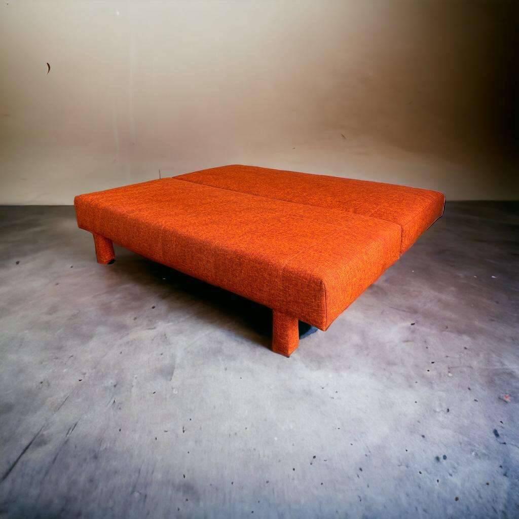Chairperson / sofa / vintage orange sofa bed for 2 people
