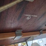 Arne Jacobsen Rosewood Drop leave Table with chairs Fritz Hansen